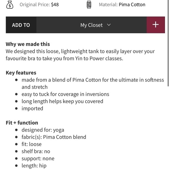 Lululemon Athletica Racerback Essential Tank Top - Picture 7 of 7